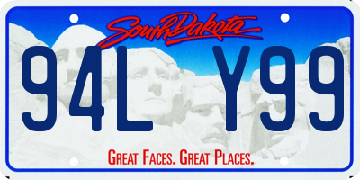 SD license plate 94LY99