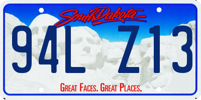 SD license plate 94LZ13