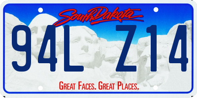 SD license plate 94LZ14