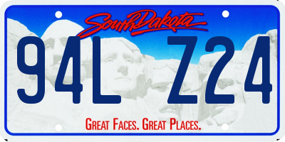SD license plate 94LZ24