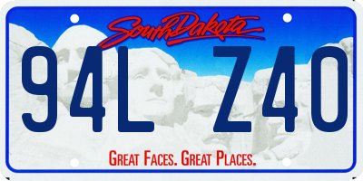 SD license plate 94LZ40