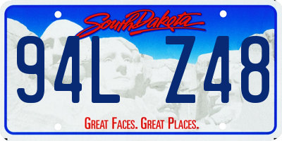 SD license plate 94LZ48