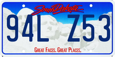 SD license plate 94LZ53