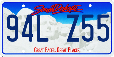 SD license plate 94LZ55