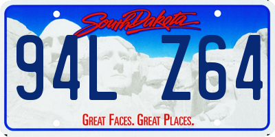 SD license plate 94LZ64
