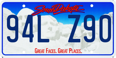 SD license plate 94LZ90