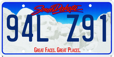 SD license plate 94LZ91