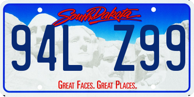 SD license plate 94LZ99