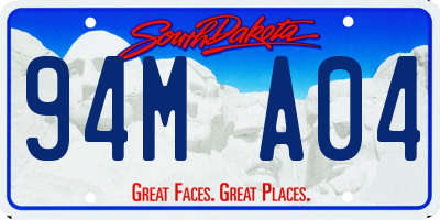 SD license plate 94MA04
