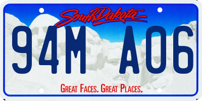 SD license plate 94MA06
