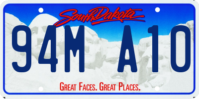 SD license plate 94MA10