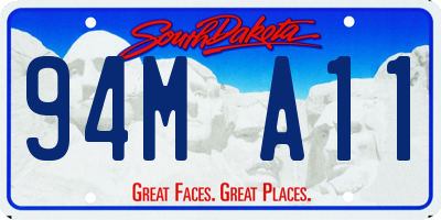 SD license plate 94MA11