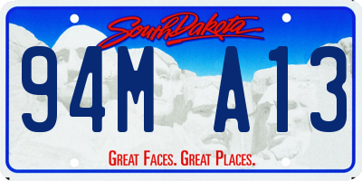 SD license plate 94MA13