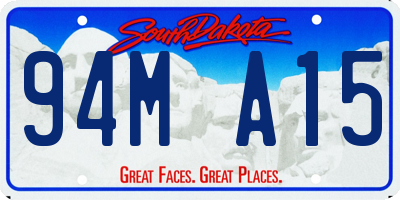 SD license plate 94MA15