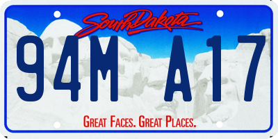 SD license plate 94MA17