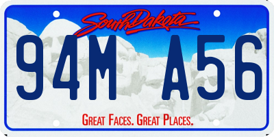 SD license plate 94MA56
