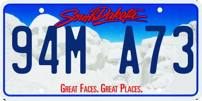 SD license plate 94MA73