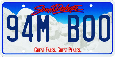 SD license plate 94MB00