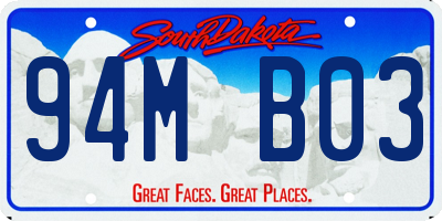 SD license plate 94MB03