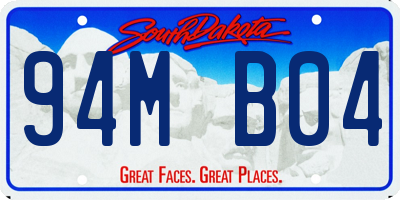 SD license plate 94MB04