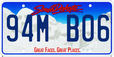SD license plate 94MB06