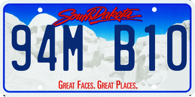 SD license plate 94MB10