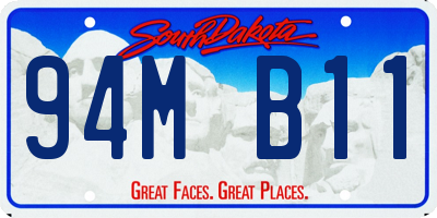 SD license plate 94MB11