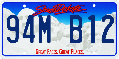 SD license plate 94MB12