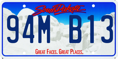 SD license plate 94MB13