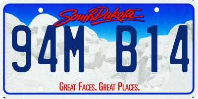 SD license plate 94MB14