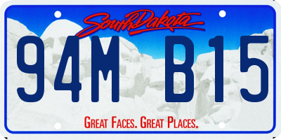 SD license plate 94MB15