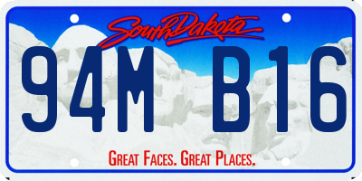 SD license plate 94MB16
