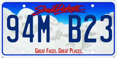SD license plate 94MB23