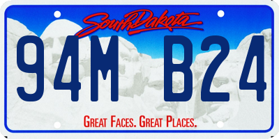SD license plate 94MB24