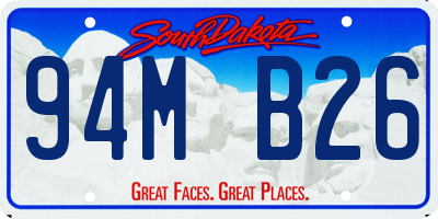 SD license plate 94MB26