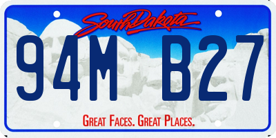 SD license plate 94MB27