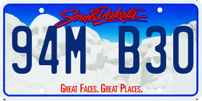 SD license plate 94MB30