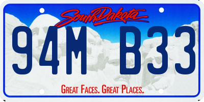 SD license plate 94MB33