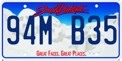 SD license plate 94MB35