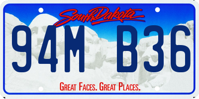 SD license plate 94MB36