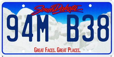 SD license plate 94MB38
