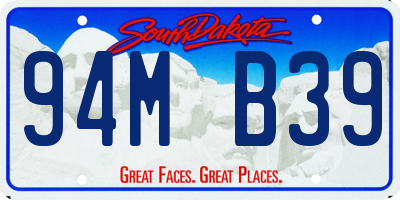 SD license plate 94MB39