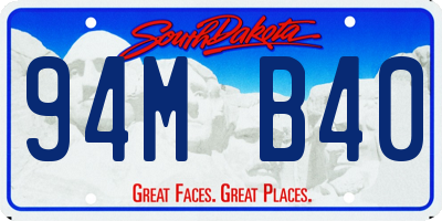 SD license plate 94MB40