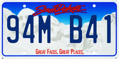 SD license plate 94MB41