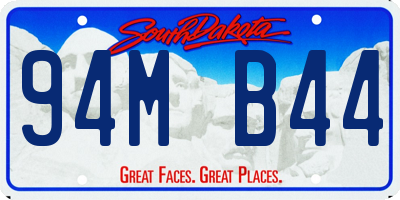 SD license plate 94MB44