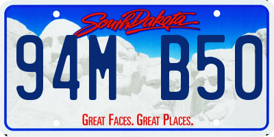 SD license plate 94MB50