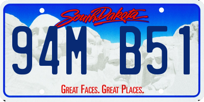SD license plate 94MB51