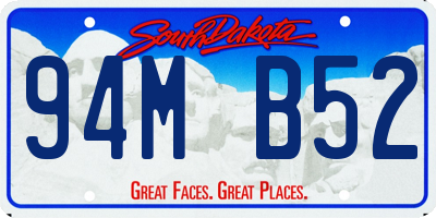 SD license plate 94MB52