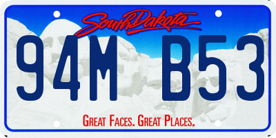 SD license plate 94MB53