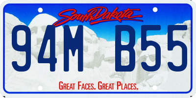 SD license plate 94MB55